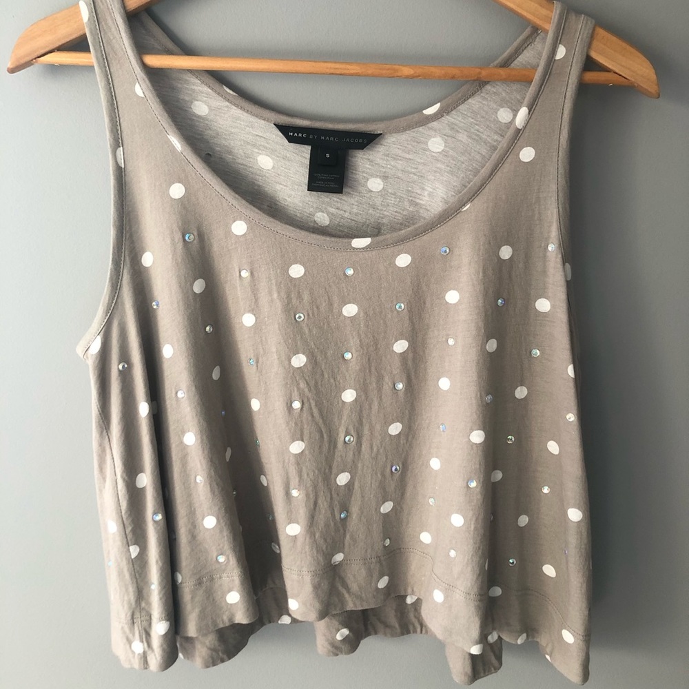 Marc by Marc Jacobs Polkadot Swing Crop Top